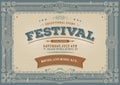 Vintage Fourth Of July Festival Background