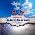 Vintage Fourth of July Independence Day Royalty Free Stock Photo