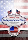 Vintage Fourth of July Independence Day Royalty Free Stock Photo
