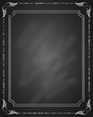 Vintage frame blackboard design