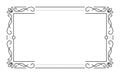 Vintage frame border divider separator black line Royalty Free Stock Photo