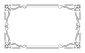 Vintage frame border divider separator black line Royalty Free Stock Photo