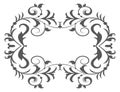 Vintage frame. Decorative calligraphic ornament. Classic border