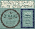 Vintage frame design: art nouveau Royalty Free Stock Photo