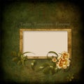 vintage frame on a grunge background