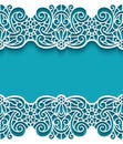 Vintage frame with lace borders Royalty Free Stock Photo