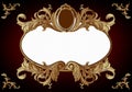 Vintage frame in rococo style