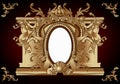 Vintage frame in rococo style.