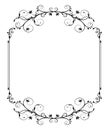 Vintage frame with swirls Royalty Free Stock Photo