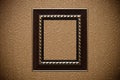 Vintage frame on textured wallpaper Royalty Free Stock Photo