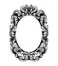 Vintage frame Vector line art. Classic engraved ornaments. Royal styles Royalty Free Stock Photo