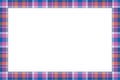 Vintage frame vector. Scottish border pattern retro style. Tartan plaid ornament Royalty Free Stock Photo