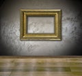 Vintage frame on the wall Royalty Free Stock Photo