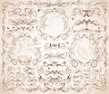 Vintage frames and design elements Royalty Free Stock Photo