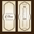 Vintage Frames Restaurant Bar Food Drinks cafe Menu brown background Vector illustrtor 12 Royalty Free Stock Photo