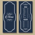 Vintage Frames Restaurant Bar Food Drinks cafe Menu Vector 02 Royalty Free Stock Photo