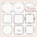 Vintage frames square Royalty Free Stock Photo
