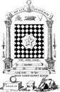 Vintage antique freemason illustration Royalty Free Stock Photo