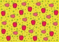 Vintage fresh apples pattern