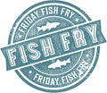 Vintage Friday Fish Fry Sign Royalty Free Stock Photo