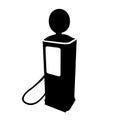 Vintage fuel pump silhouette