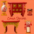 Vintage furniture in the Chinese style