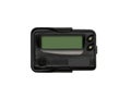 Black pager isolated on the white background. Royalty Free Stock Photo