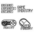 Vintage game industry emblems