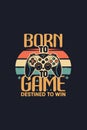 vintage gaming t shirt design