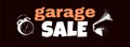 Vintage Garage Sale Vector Illustration with Halftone Effect Featuring Retro Objects Royalty Free Stock Photo
