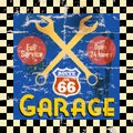 Vintage garage sign