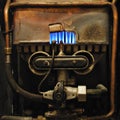 Vintage gas heater Royalty Free Stock Photo