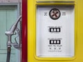 Vintage Gas pump close up Royalty Free Stock Photo