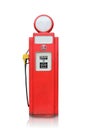 Vintage gas pump isolated Royalty Free Stock Photo