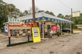 Vintage gas pump on US Highway 19, Florida