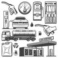 Vintage Gas Station Icons Collection