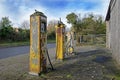 Vintage gasoline pumps