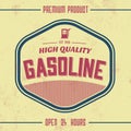 Vintage Gasoline Sign - Retro Template