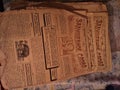 Vintage gazete Royalty Free Stock Photo