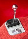 Vintage gear stick of an old-timer Royalty Free Stock Photo