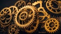 vintage gears background detail concept industry industry steel concept