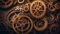 vintage gears background detail concept industry industry steel