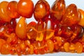 Vintage genuine Baltic amber beads Royalty Free Stock Photo