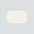 Vintage Geometric Harlequin Frame Template with Classic Line Pattern Border in Blue and Beige Retro Line Background for Royalty Free Stock Photo
