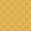 Vintage geometric pattern. Seamless vector background. Yellow ornament. Ornament for fabric, wallpaper, packaging Royalty Free Stock Photo