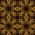 Vintage geometric seamless pattern. abstract texture with small shapes. Yellow mustard color. Ethnic folk style ornament. Simple Royalty Free Stock Photo