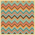 Vintage Geometric Zigzag Background