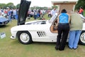 Vintage german super sports car front side