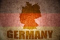 Vintage germany map Royalty Free Stock Photo