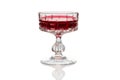 Vintage glass with Alchermes or cassis Royalty Free Stock Photo